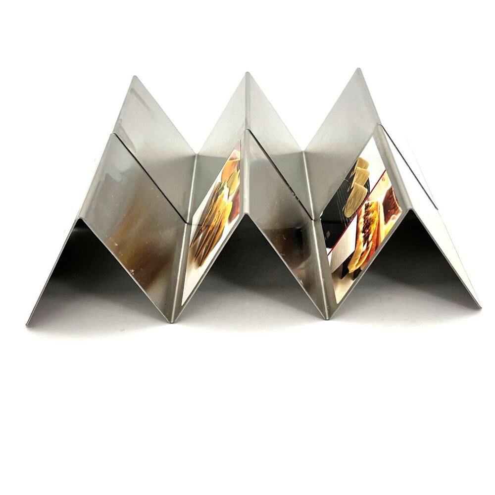 Norpro Stainless Steel Taco Rack Tortilla Hot Dog Oven & Grill Safe Hold up to 6 - Picture 4 of 10